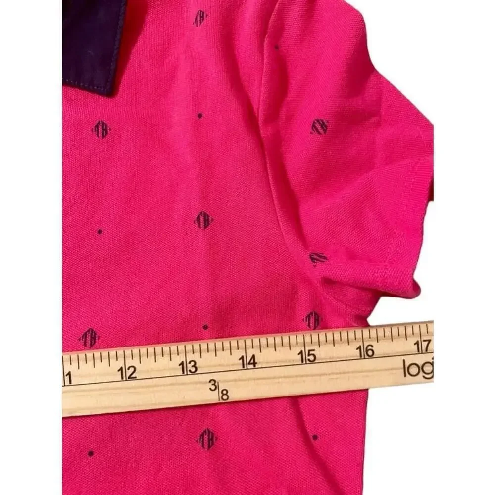 Women's Tommy Hilfiger Pink short sleeve spring summer Polo Shirt Size S - Picture 4 of 6